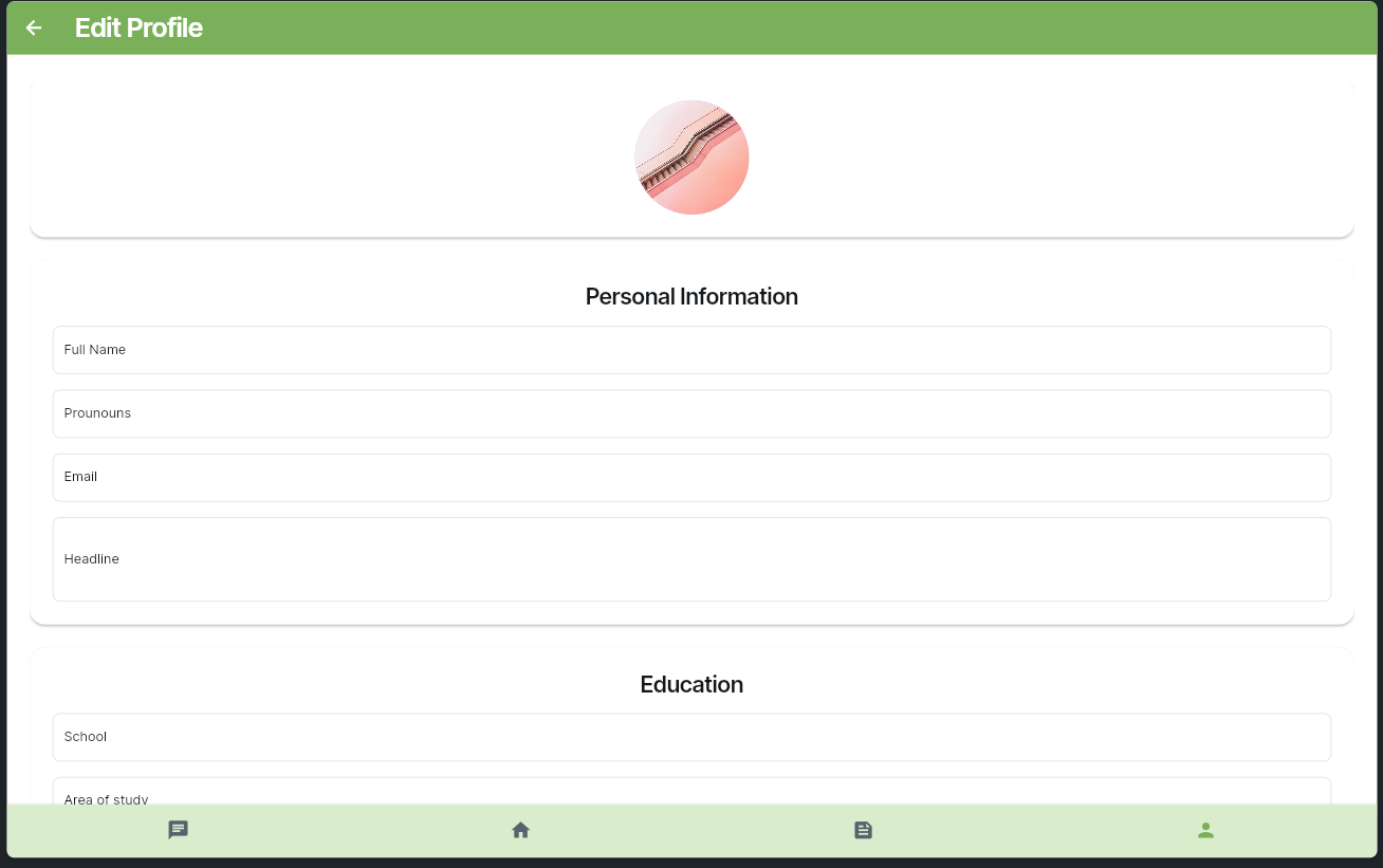 first wireframe of redesign